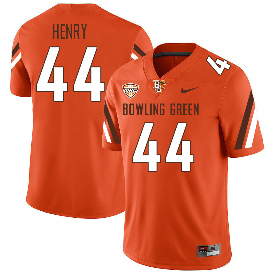 Bowling Green Falcons #44 Jace Henry College Football Jerseys Stitched Sale-Orange